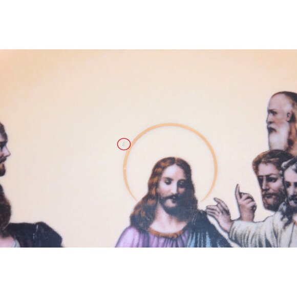 LAST SUPPER Decorative Gold Trimmed Ceramic Plate Japan Vintage 10" - Picture 9 of 10